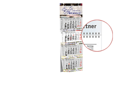 4-Block-Monatskalender (Wire-O) 