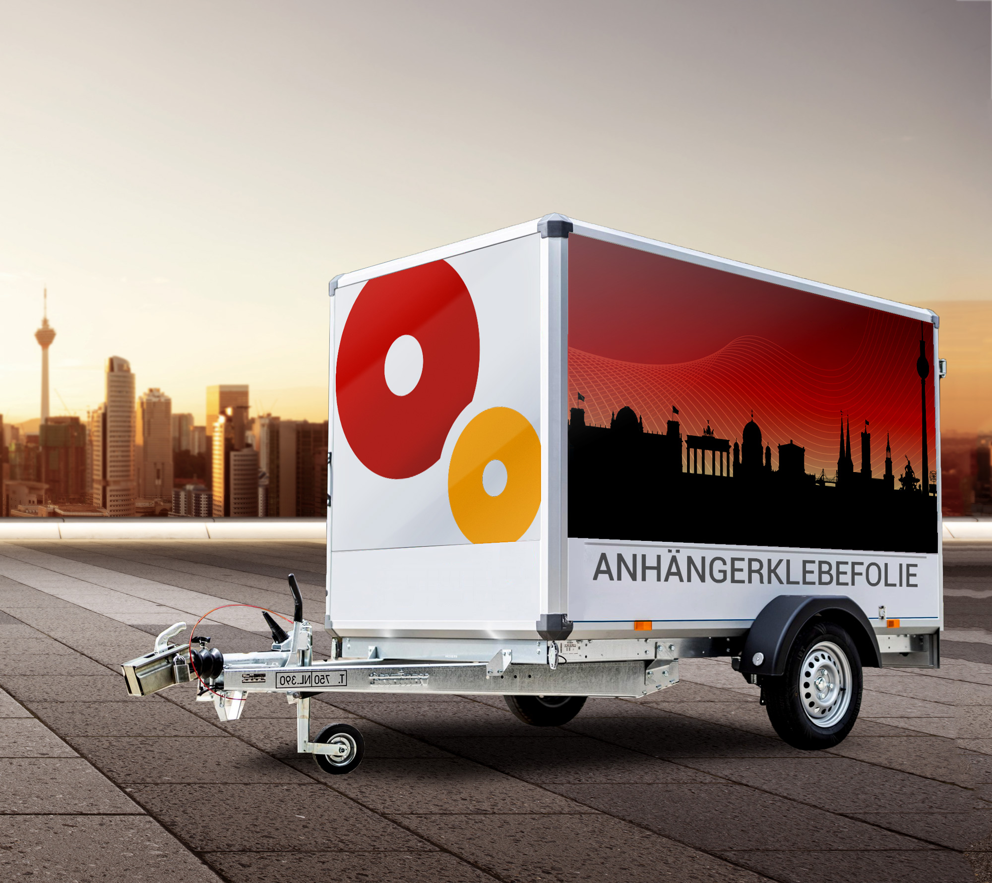 Anhängerfolie Werbung