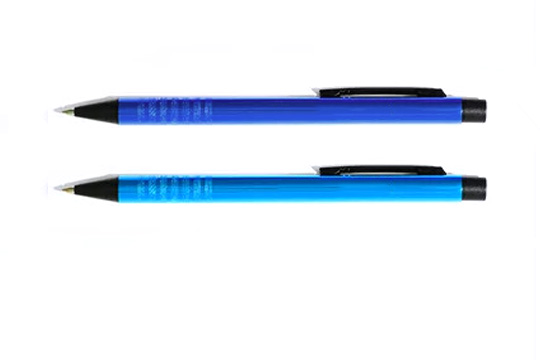 Metall-Kugelschreiber mit schwarzem Klipp