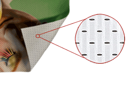 Stoffbanner Fahnenstoff Lochfilet (Air Mesh)