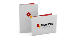 Klappvisitenkarten Umweltpapier