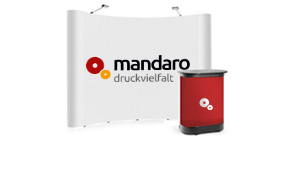 Faltdisplay Comfort gebogen inkl. Koffertheke